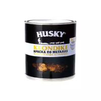 Краска алкидная (А) HUSKY Klondike по металлу молотковая глянцевая алюминий 0.25 л 0.3 кг