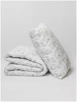 Одеяло 2 спальное стеганое Хлопковый Мир лебяжий пух в микрофибре 300 гр/м2 двуспальное