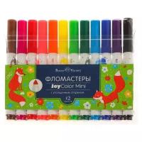 Фломастеры 12цв BrunoVisconti с утолщенным стержнем JOYCOLOR MINI 32-0051 6623842