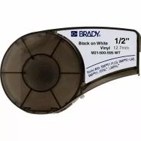 Лента Brady M21-500-595-WT (M21-500-580-WT) (12.7 мм, черный на белом) {brd142807}