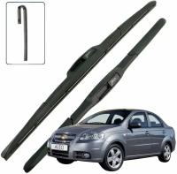 Дворники Chevrolet Aveo (1) T250 Шевроле Авео Т250 седан рест. 2005 2006 2007 2008 2009 2010 2011 2012 гибридные ОЕМ 2 шт. 550-400