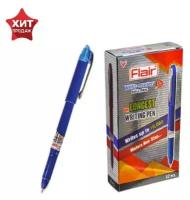 Ручка шариковая Flair Writo-Meter DX узел-игла 0.6. (пишет 10 км) синий F-743 DX/син. 4467519