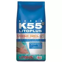 Клей Litokol LitoPlus K55 для плитки и мозаики белый 5 кг