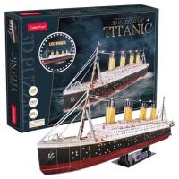 Пазл 3D Cubicfun Титаник с LED-подсветкой, 266 деталей