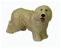 Статуэтка собаки Комондор (окрас палевый) фарфор