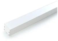 Профиль алюминиевый накладной "Линии света" с крепежами, белый, CAB256, 10372