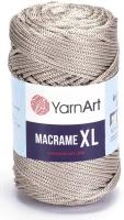 Пряжа "Macrame XL" 100% полиэстер 130м/250г (156 бежево-серый)