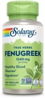 Solaray Fenugreek 1240 mg Seed (Пажитник 1240 мг семена) 100 вег капсул (Solaray)