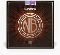 NB1152 Nickel Bronze Комплект струн для акустической гитары, Custom Light, 11-52, D'Addario