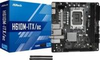 Материнская плата ASRock Soc-1700 Intel H610 2xDDR4 mini-ITX AC`97 8ch(7.1) GbLAN+VGA+HDMI+DP