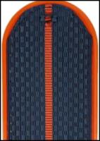 Погоны серо-синие 1 оранжевый просвет МЧС на китель пластик
