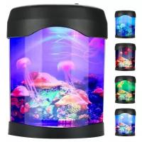 Светодиодный ночник Медузы в аквариуме электронные LED Jellyfish Mood Lamp