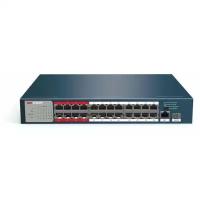 Коммутатор Hikvision DS-3E0326P-EMB 25x100Mb 1SFP 24PoE 225W неуправляемый