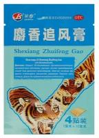 Пластырь TaiYan JS Shexiang Zhuifenggao, обезболивающий, 4 шт./В упаковке шт: 1