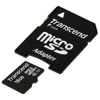 Карта памяти Transcend microSDHC Premium 400X Class 10 UHS-I U1 (60/10MB/s) 16GB + ADP