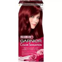 Крем-краска для волос Garnier Color Sensation Роскошь цвета, с эссенцией розы, тон 5.62, Царский гранат