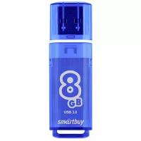 Флеш-накопитель USB 3.0/3.1 Gen1 Smartbuy 8GB Glossy series Dark Blue (SB8GBGS-DB)