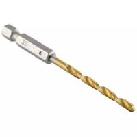 Сверло Hammer Flex 202-805 DR MT 3,5мм*90 тип хвостовика - HEX, металл, HSS-4241, TIN