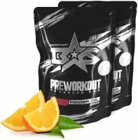 (2 УП х 200ГР) Предтренировочный комплекс Binasport "Preworkout Advanced Pro" (c кофеином) порошок 200 г со вкусом апельсина