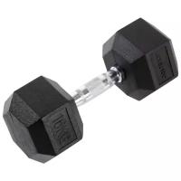 Гантель гексагональная Starfit Db-301 16 кг, обрезиненная, черный