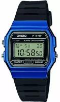 Наручные часы CASIO Collection F-91WM-2A, черный, синий