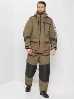 Костюм зимний Поплавок "HUNTSMAN" Siberia Floating хаки/черный тк. Breathable р.52-54/182