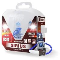 Лампа галогенная AVS SIRIUS NIGHT WAY H3.12V.55W Plastic box -2 шт