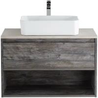 База под раковину подвесная с одним выкатным ящиком BelBagno KRAFT-800-1C-SO-PP Pino Pasadena