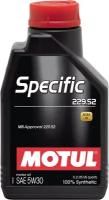 Моторное масло Motul Specific 229.52 5W30 синтетическое 1л