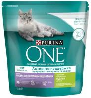 Сухой корм для кошек Purina ONE Sensitive при чувствительном пищеварении, с индейкой и рисом, 1,5 кг