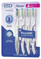 Oral-B Набор зубных щеток 3D White Pulsar, 4 шт