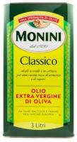 Оливковое масло Monini Classico Extra Virgin нерафинированное высшего качества первого холодного отжима Экстра Вирджин, 3 л