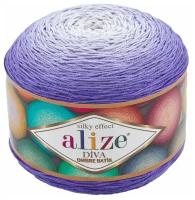 Пряжа Alize Diva Ombre Batik - 1 шт, 7378 фиолетовый, 875м/250г, 100% микрофибра акрил/Ализе Дива Омбре Батик/