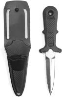 Нож для дайвинга С4 CARBON NAIFU S, 16 см, черный