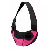 Переноска для собак Trixie Sling, размер 50×25×18 см., розовый / чёрный