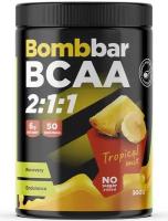 Bombbar Pro Коктейль BCAA 2:1:1 без сахара "Тропический микс", 300 г (порошок)