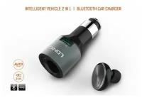 Автомобильное зарядное устройство с Bluetooth гарнитурой 5V 2.4A 1 USB F+Headset