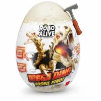 Интерактивная игрушка ZURU RoboAlive сюрприз MEGA DINO FOSSIL, раскопки динозавра, свет, звук 71102