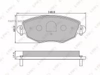 LYNXAUTO BD-3006 Колодки тормозные передние FORD Mondeo III 00> JAGUAR X-Type 01-05