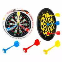 Дартс магнитный 2-х сторонний с безопасными дротиками kr-darts-ToyPL01 / дартс детский / магнитный дартс /