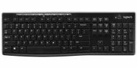 Клавиатура беспроводная Logitech K270 USB черный серый