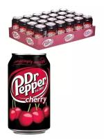 Напиток газированный Dr. Pepper Cherry, 24 шт х 330 мл. Доктор Пеппер