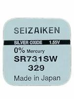 Батарейка SEIZAIKEN 329 (SR731SW) Silver Oxide 1.55V