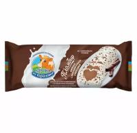 Мороженое пломбир Коровка из Кореновки Ванильный с шоколадной крошкой и Шоколадный