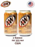 A&W USA Напиток газированный A&W Cream Soda, 2 банки