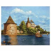 Алмазная мозаика 'Псковский кремль', 50*40см, Cristyle Cr 540055