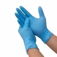 Перчатки медицинские смотровые нитриловые BENOVY (голубые), M 50 пар