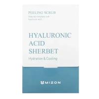 MIZON HYALURONIC SHERBET SCRUB Освежающий скраб с гиалуроновой кислотой 40*5г