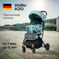 Прогулочная коляска Kidilo K20, синяя