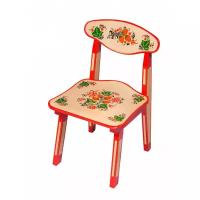 Детский стульчик Хохлома с художественной росписью Ягода/цветок рост 1